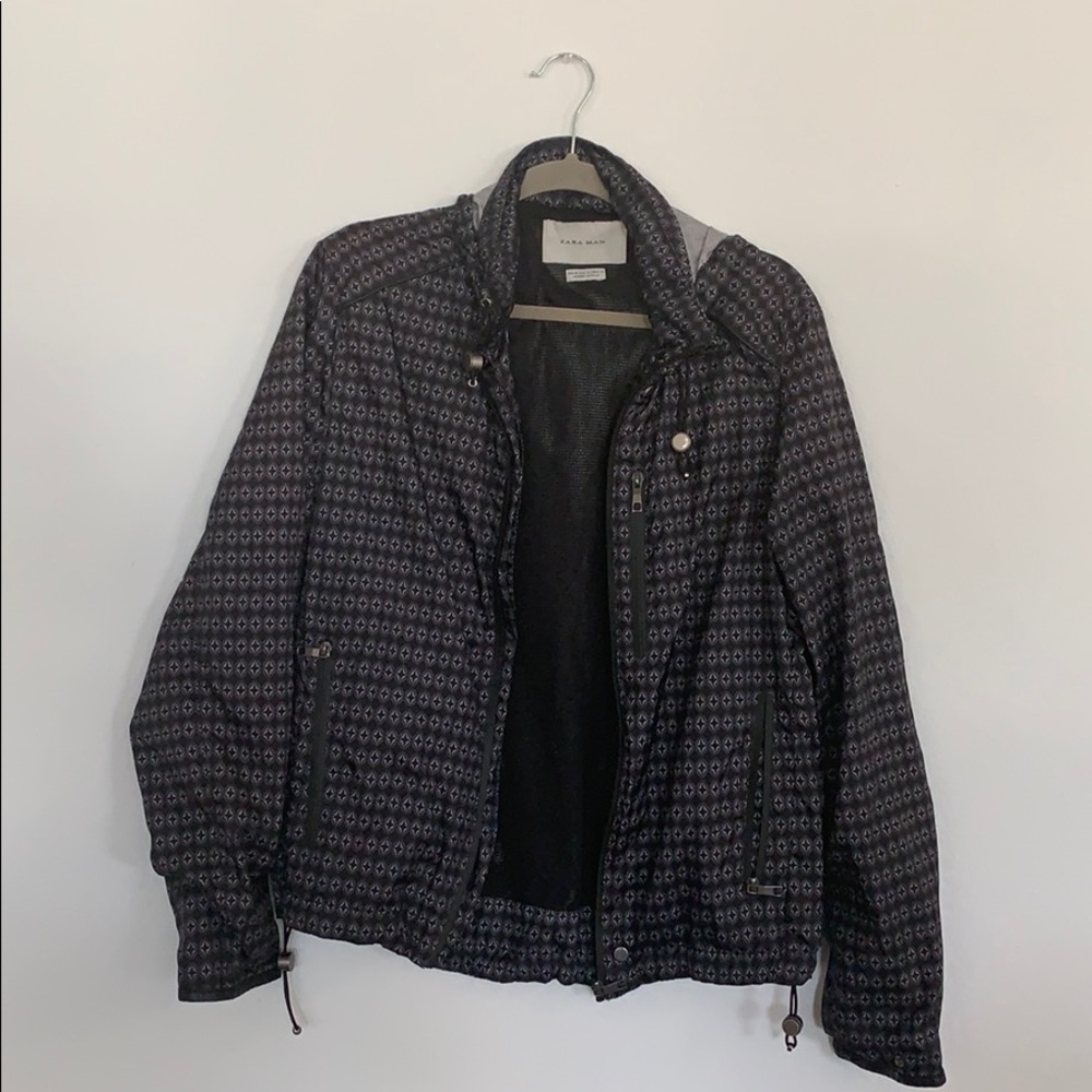 Zara Graphic Rain Jacket